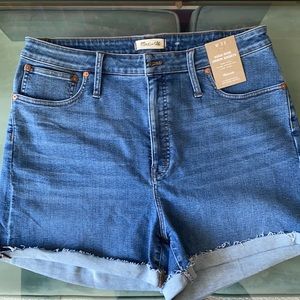 NWT Madewell Curvy Denim Shorts